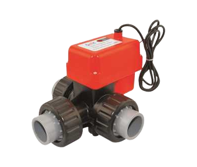 Two-wire Controlling Electric Three-way Ceramic Core Ball Valve