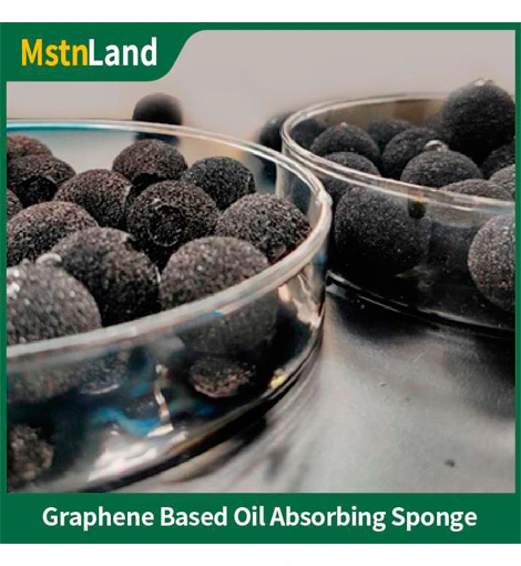 graphene based oil absorbing sponge ball